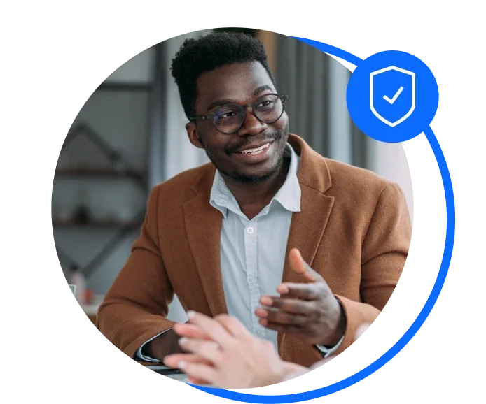 Male consultant working